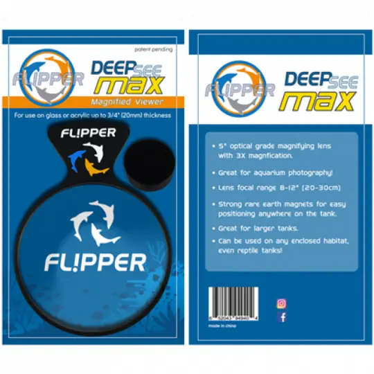Flipper DeepSee Max – magnetische Aquarienlupe | 12,5 cm Linse