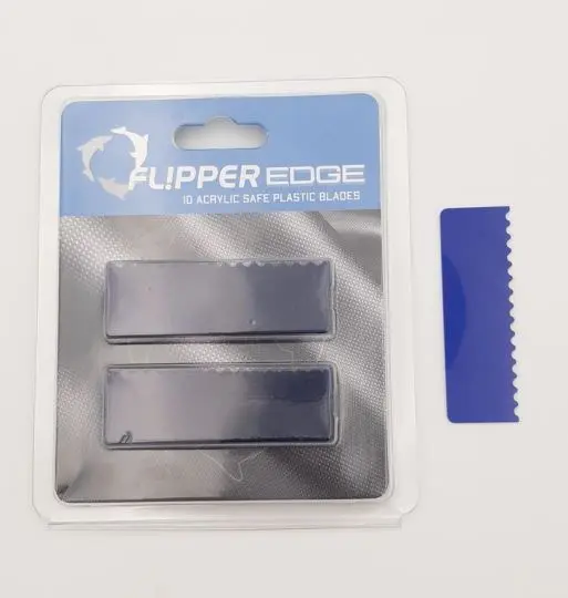Flipper Edge Standard - 10 Kunststoffschaberklingen blau für Acrylglas