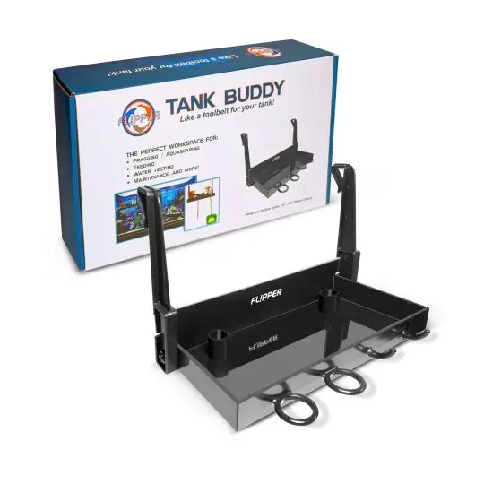 Flipper Tank Buddy – Werkzeugablage fürs Aquarium | 6–12 mm Glas