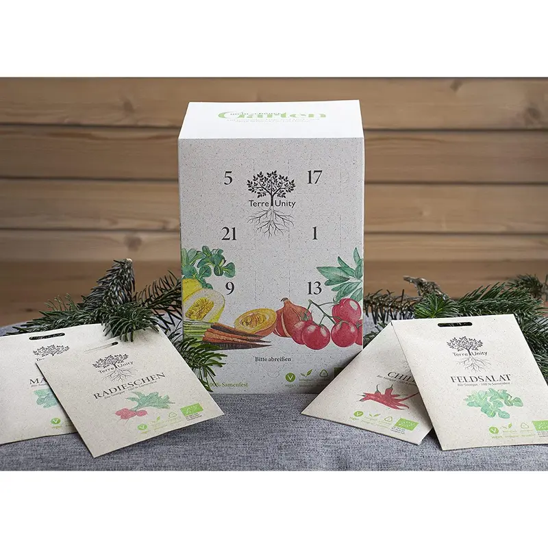 Floragard Terre Unity Adventskalender Bio Saatgut Samen Samenfest