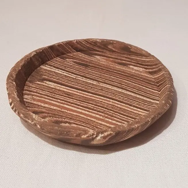 Futterschale Ton 9cm bunt für Welsfutter und Krebse - Welse Aquarium