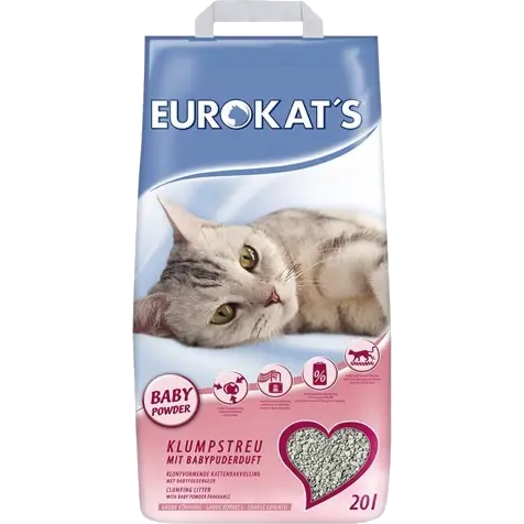 GIMBORN Eurokat's Katzenstreu mit Babypuder