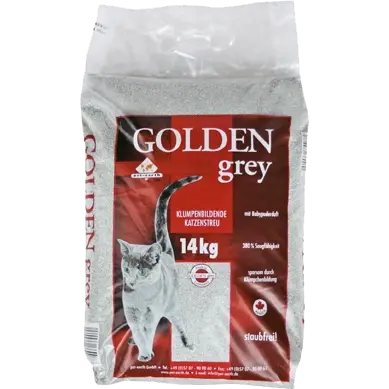 Golden Grey Katzenstreu Babypuderduft
