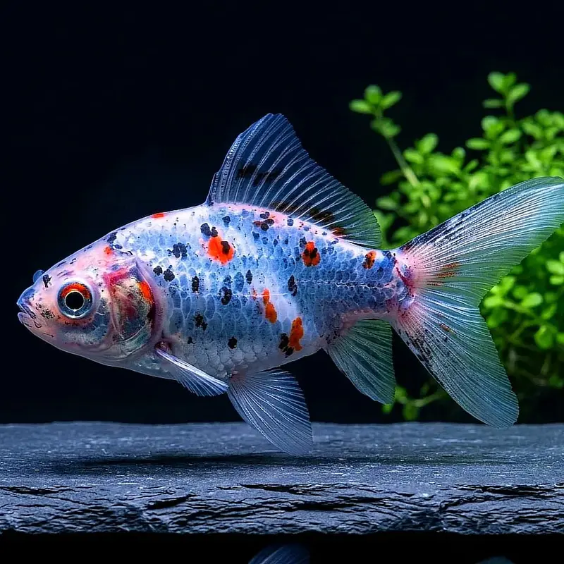 Goldfisch Shubunkin - Carassius auratus 🐟🎨