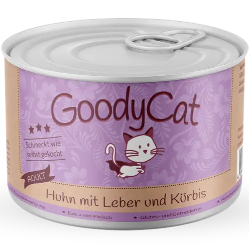 Goody Cat Adult Huhn mit Leber & Kürbis 180 g