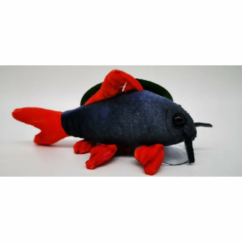 GreenPleco Kuscheltier Plushie "Wels" Rainbow Shark Fransenlipper Aquarium Deko