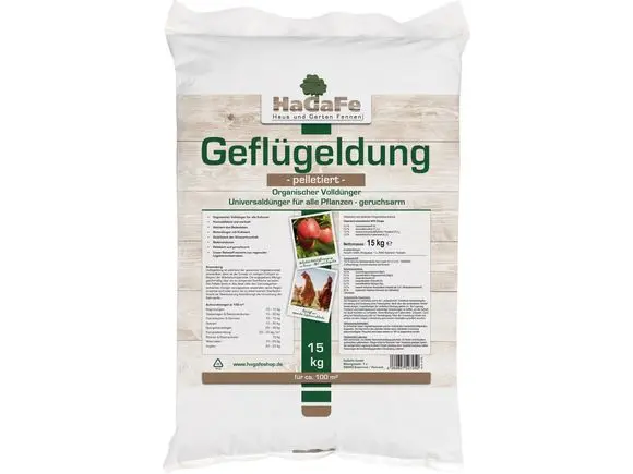 HaGaFe Hühnerdung, Geflügeldung, Hühnermist, Geflügelmist, Volldünger, Universaldünger, Gartendünger