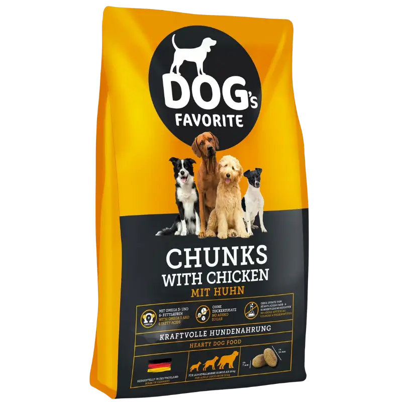 Happy Dog Favorite Chunks mit Huhn