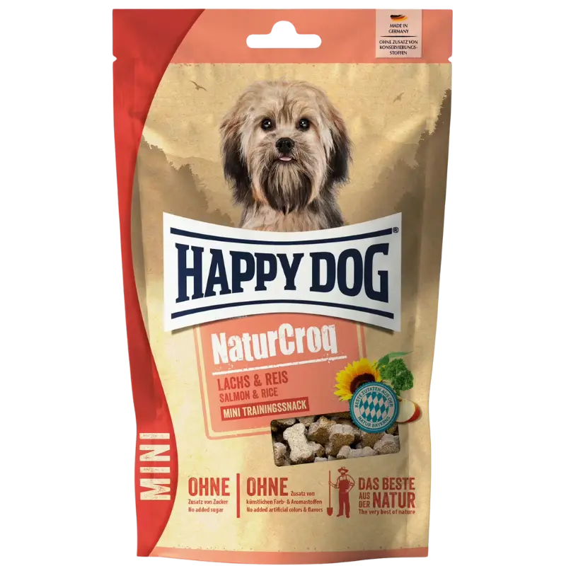 Happy Dog NaturCroq Mini Snack Lachs & Reis 100 g