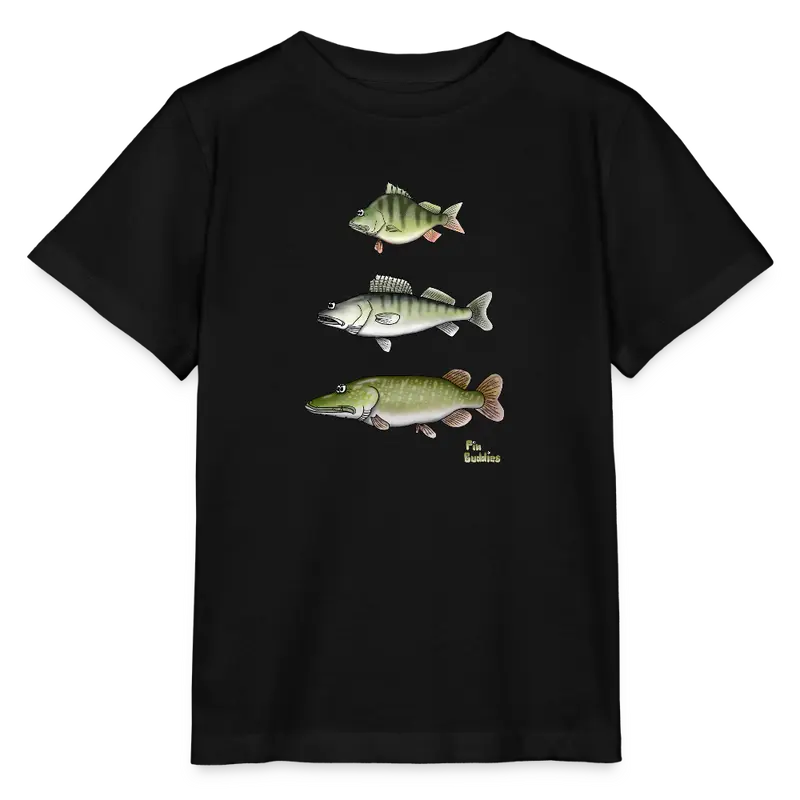 Hecht Zander Barsch Triple - Kinder Bio-T-Shirt