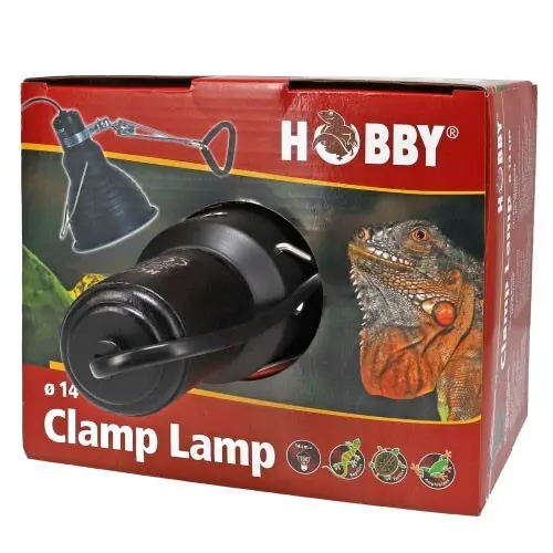 Hobby Clamp Lamp 14cm Aluminium Lampenschirm Beleuchtung Vogel Terrarium