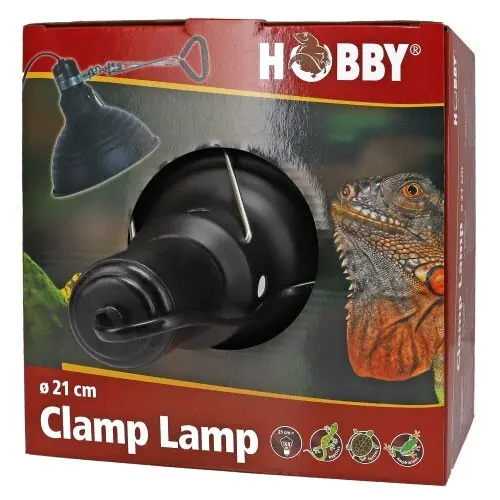 Hobby Clamp Lamp 21cm Aluminium Lampenschirm Beleuchtung Vogel Terrarium
