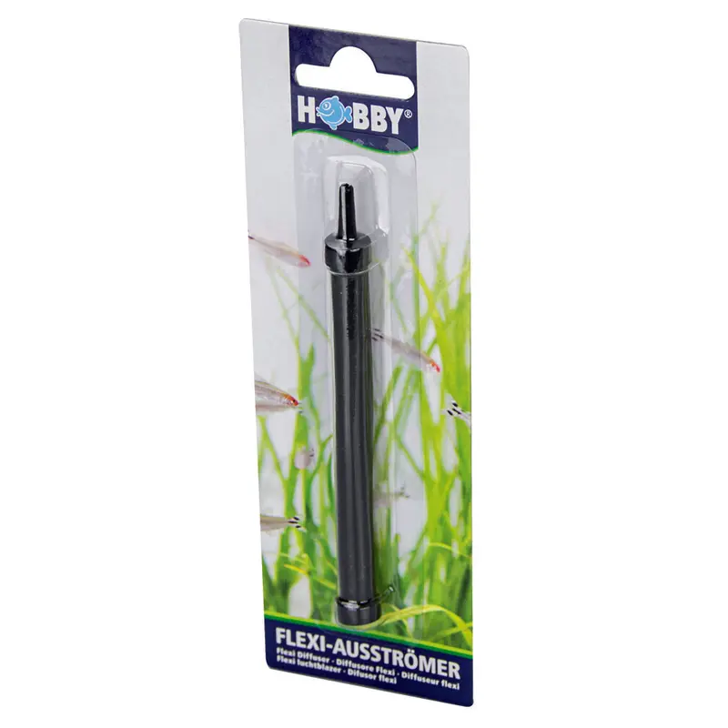 Hobby Flexi Sprudelstein Ausströmer 125 mm schwarz Aquarium Ausströmerschlauch