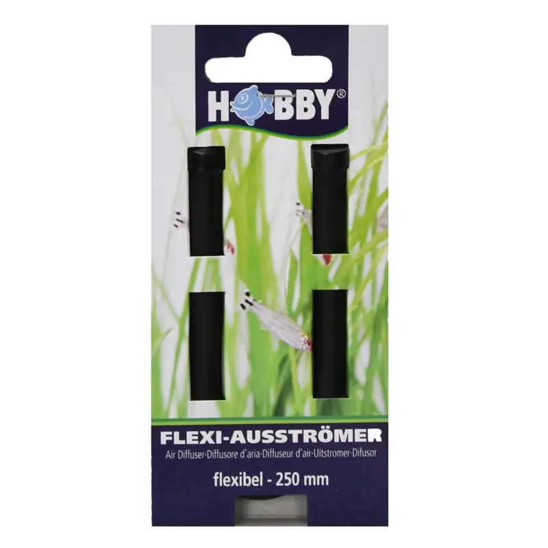Hobby Flexi Sprudelstein Luftschlauch 250 mm schwarz Aquarium Ausströmerschlauch