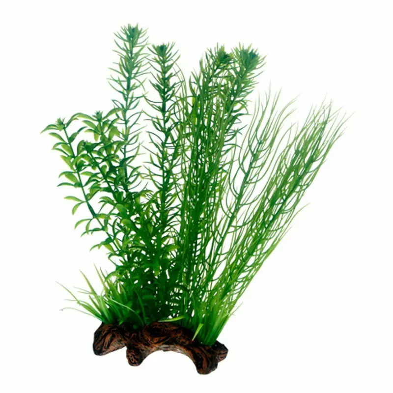 Hobby Flora Root 2 - L 30cm künstliche Aquarium Pflanzen + Wurzel Wasserpflanzen