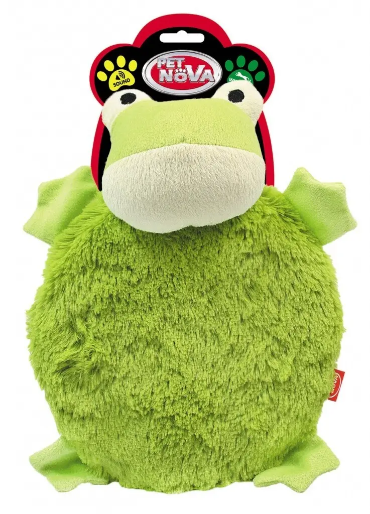 Hunde Plüsch Spielzeug quietschender Frosch 25cm Stofftier Hund Kuscheltier