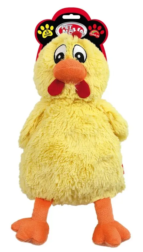Hunde Plüsch Spielzeug quietschendes Huhn 38cm Stofftier Hund Kuscheltier