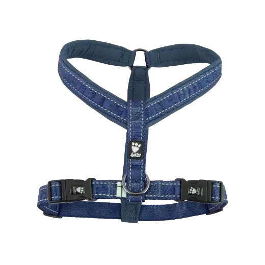 Hurtta Casual Y-Hundegeschirr - blau - XL (78 – 90 cm)