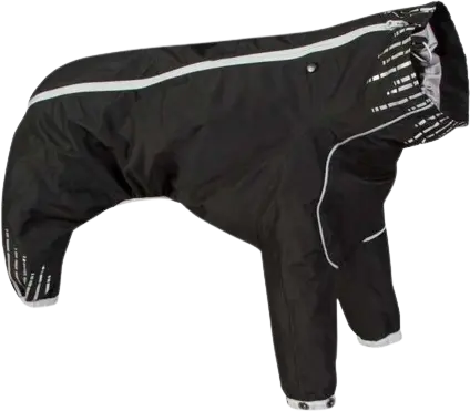 Hurtta Downpour Suit schwarz 22 – 27 cm Rückenlänge