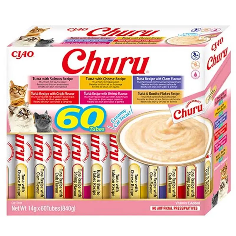 Inaba Cat Churu Varieties Tuna 60x14g