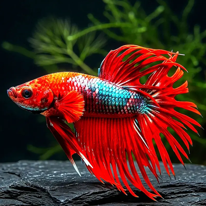 Kampffisch Hell Boy Betta splendens – Crowntail