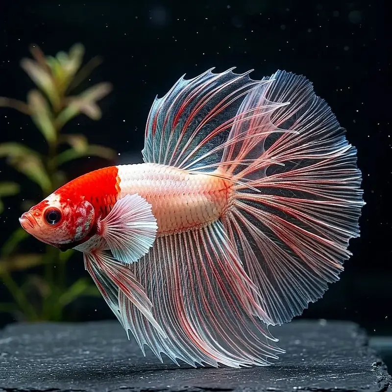 Kampffisch KOI Betta splendens – HALFMOON 🐠🎨