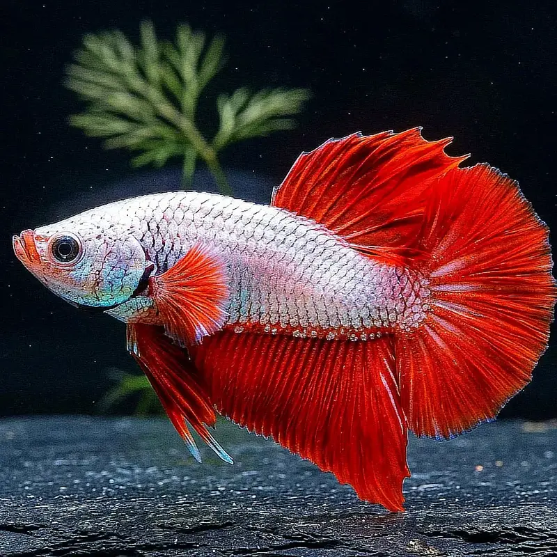 Kampffisch Red Dragon Betta splendens – Plakat