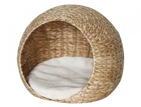 Katzen Höhle "Lasa" beige 45cm Katzenbett Schlafplatz Bett Katze