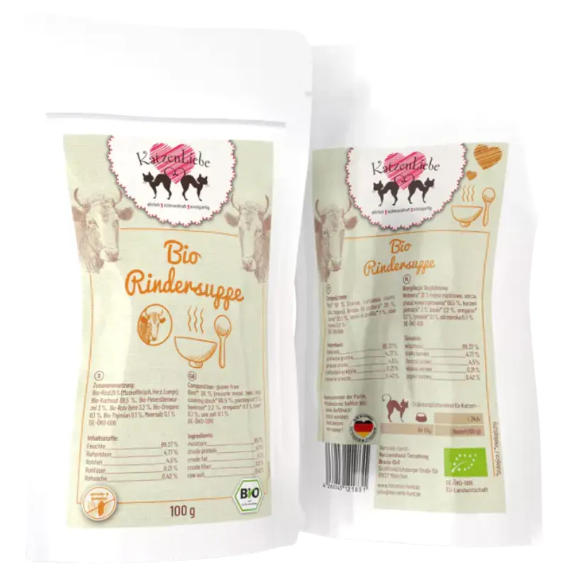 Katzenliebe Bio-Rindersuppe PB 100 g