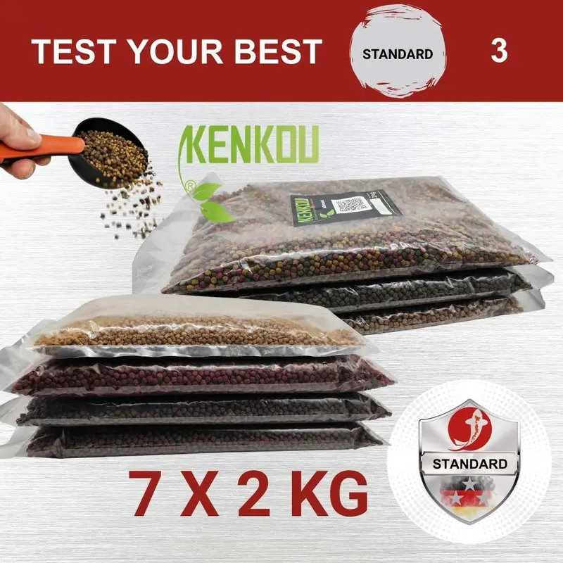 KENKOU Koifutter 6 mm - 7 x 2 kg Test your Best 3