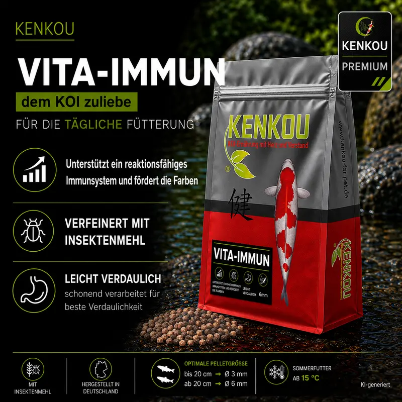 KENKOU® Vita-Immun Mix Koifutter – 3 oder 6 mm