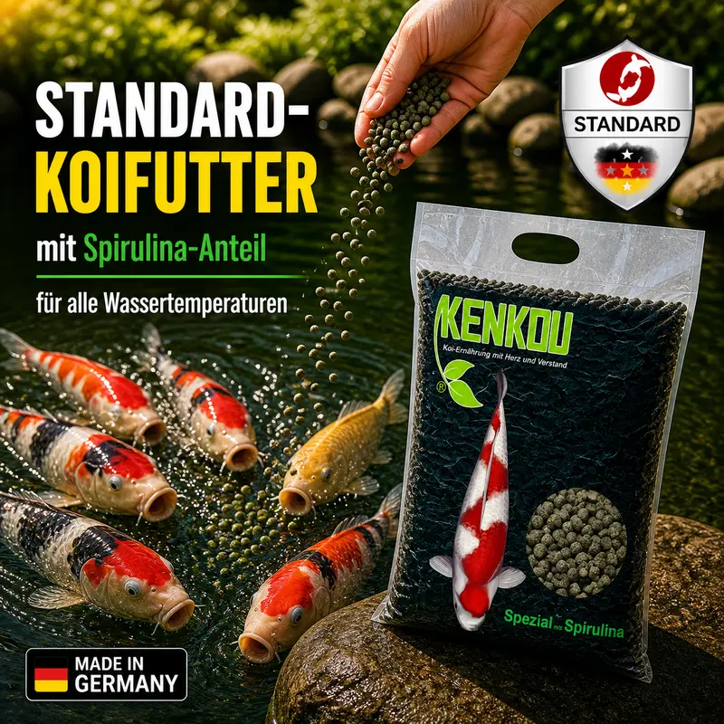 Koifutter 6 mm KENKOU® Spezial mit Spirulina