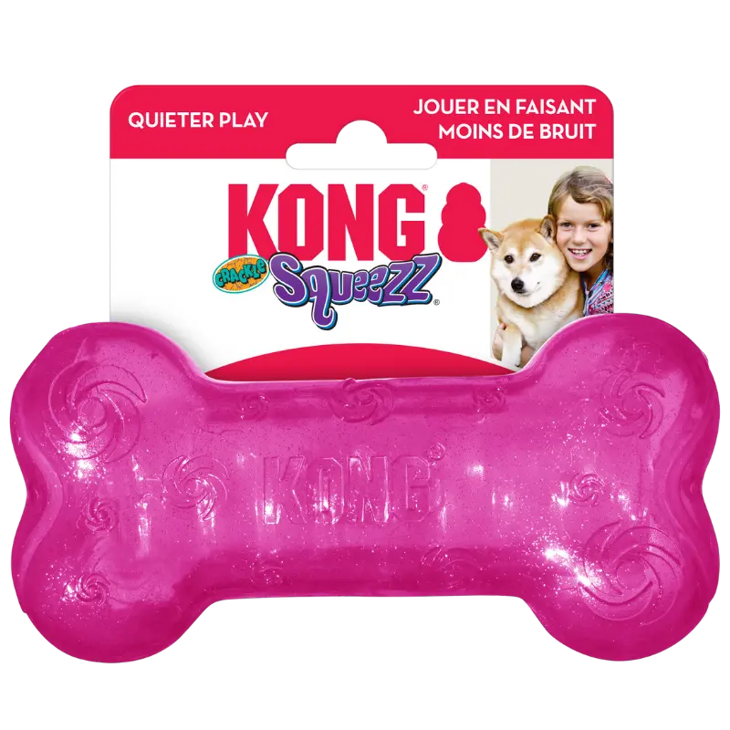 KONG Squeezz Crackle Bone