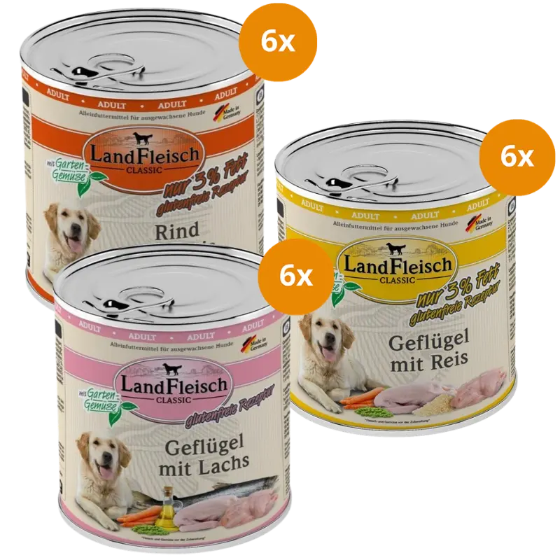 LandFleisch Classic Probierpaket 800 g – Geflügel & Rind