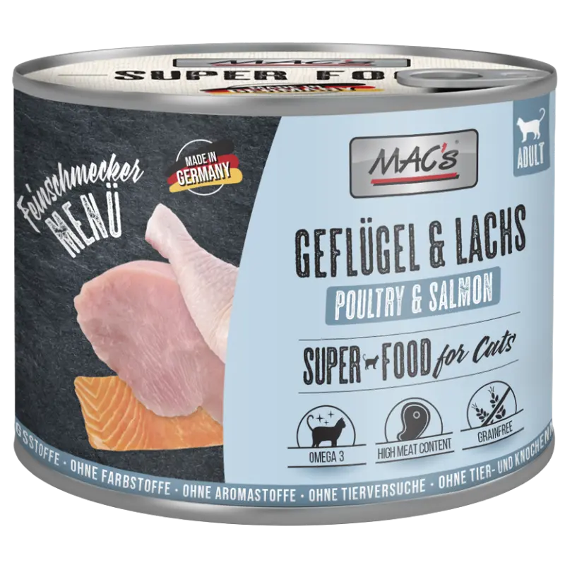 MAC's Cat Feinschmecker Geflügel & Lachs 200 g