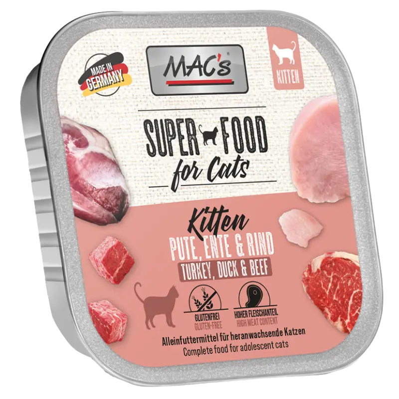 MACs Cat Kitten Pute, Ente & Rind 100 g