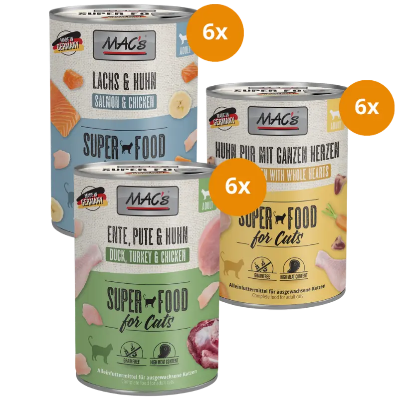 MAC’s Cat Kombipaket 400 g – Geflügel & Lachs Mix