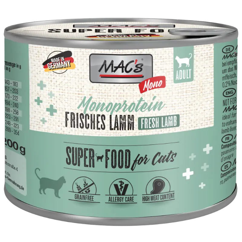 MAC's Cat Mono Frisches Lamm 200 g