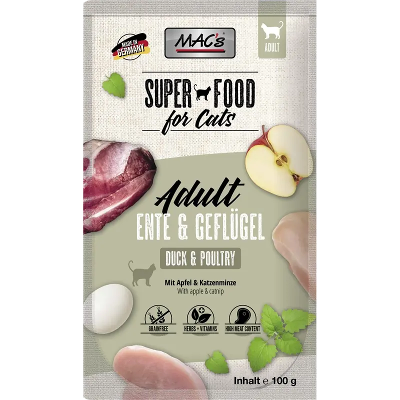 MAC's Cat Pouch Ente & Geflügel 100 g