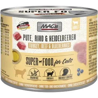 MAC's Cat Pute, Rind & Heidelbeeren 200 g