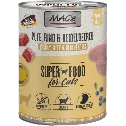 MAC's Cat Pute, Rind & Heidelbeeren 800 g