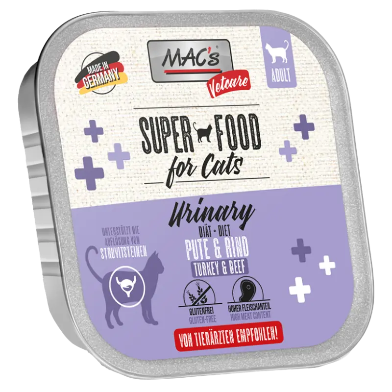 MAC's Cat Vetcare Urinary Pute & Rind 100 g