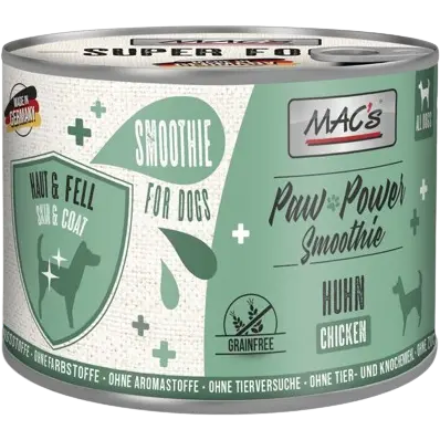 MAC's Dog Paw Power Smoothie Huhn - Haut & Fell