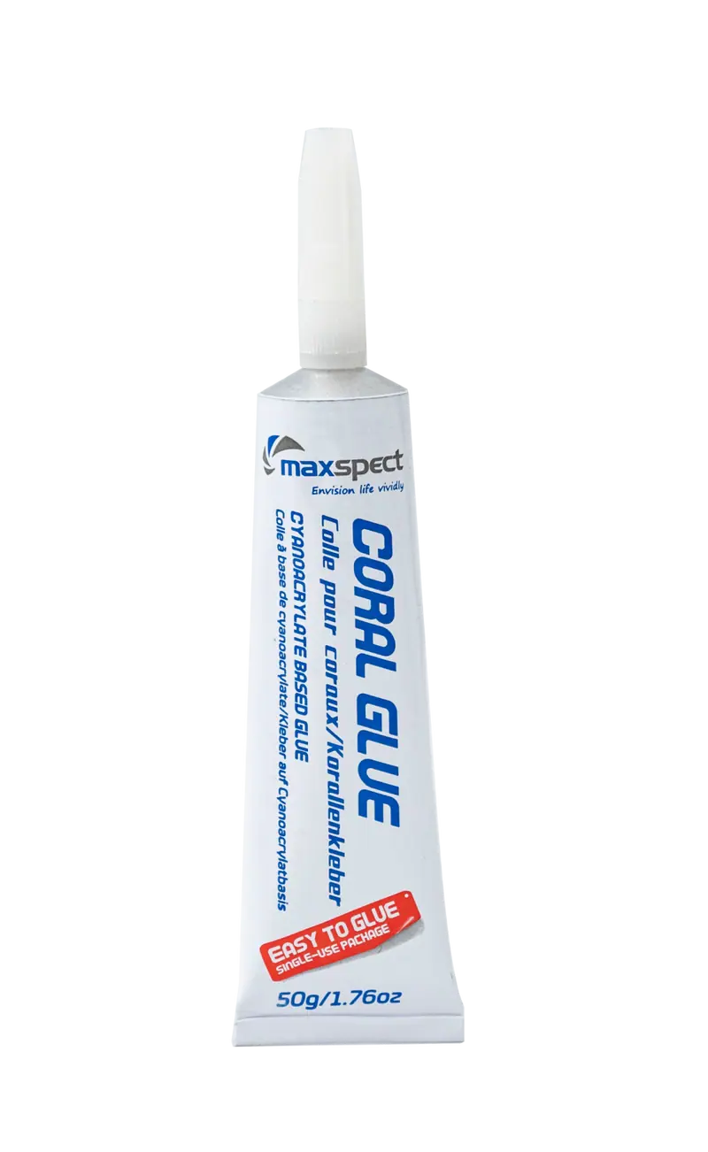Maxspect Korallenkleber – Cyanacrylat-Gel, unterwassertauglich | 50 g oder 20 × 5 g