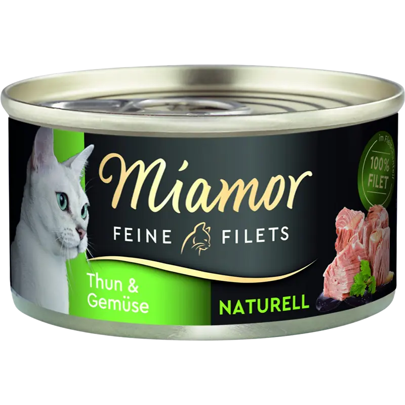 Miamor Feine Filet Naturell Thunfisch & Gemüse 80 g