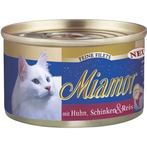 Miamor Feine Filets Huhn, Schinken & Reis 100 g