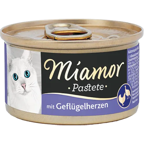Miamor Pastete in Dose Geflügelherzen 85 g