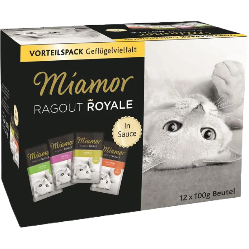 Miamor Ragout Royale Multibox Geflügelvielfalt in Sauce 1200 g