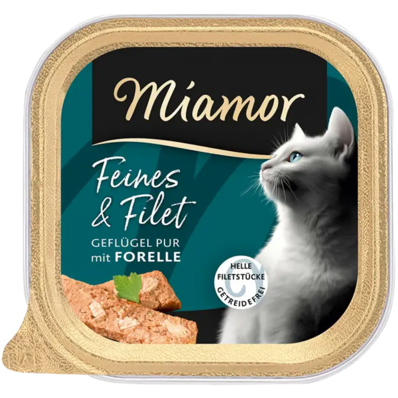 Miamor Schale Feines & Filet Geflügel Pur & Forelle 100 g