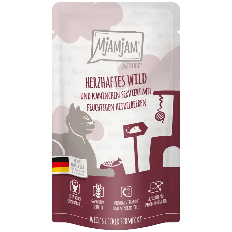 MjAMjAM Quetschie Wild + Kaninchen 125 g